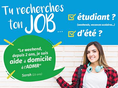 Jobs étudiants, l'ADMR recrute